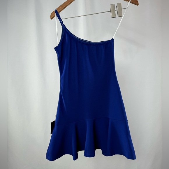 NWT Lulus Glamour Goals One-Shoulder Mini Dress in‎ Cobalt Blue Size Extra Small - Picture 7 of 10